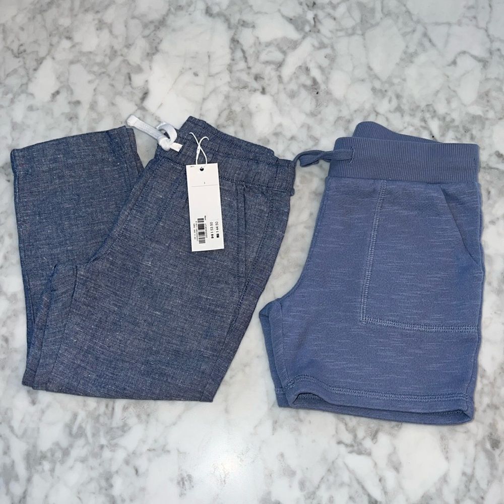 NWT JANIE & JACK PANTS WITH SHORTS BUNDLE